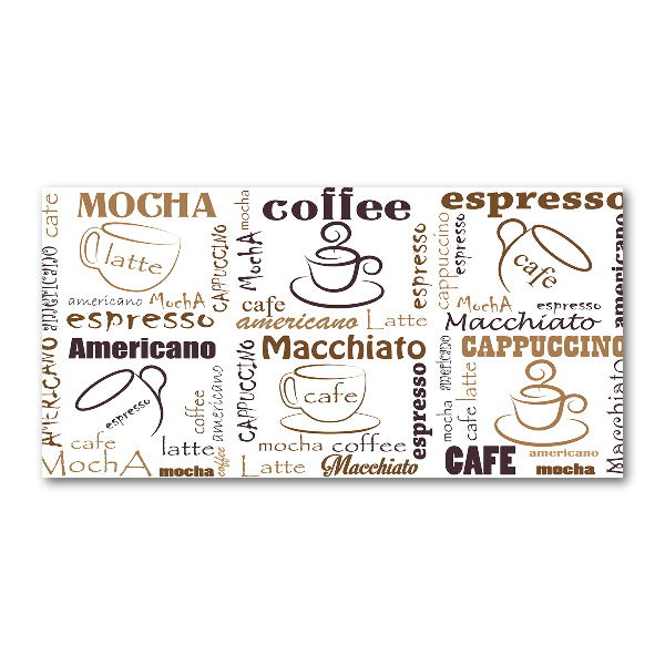 Schilderij op glas Tijd voor koffie