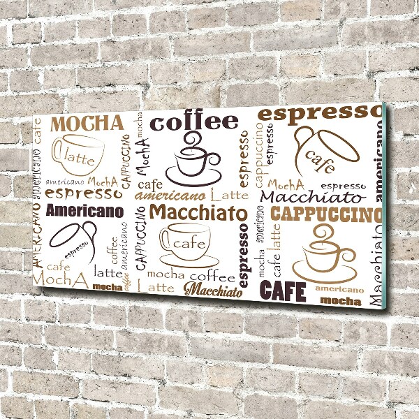 Schilderij op glas Tijd voor koffie