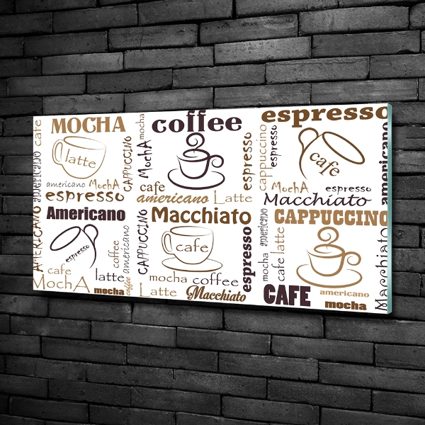 Schilderij op glas Tijd voor koffie