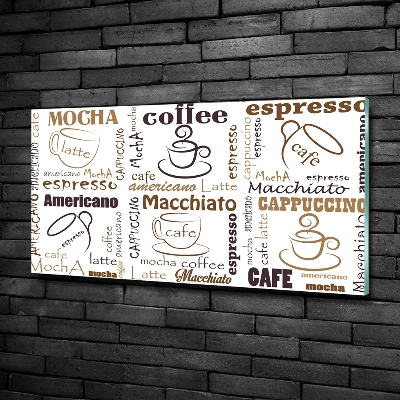 Schilderij op glas Tijd voor koffie