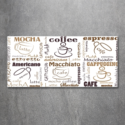 Schilderij op glas Tijd voor koffie