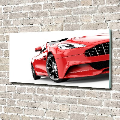 Schilderij op glas Sportwagen