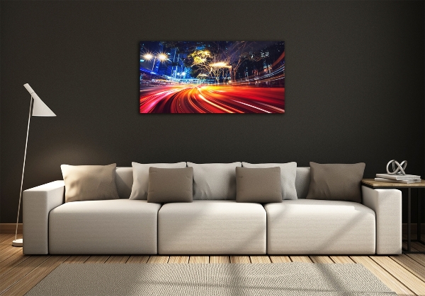 Foto schilderij op glas Snelheid in de stad