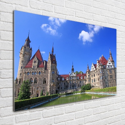 Schilderij glas Kasteel Moszna, Polen