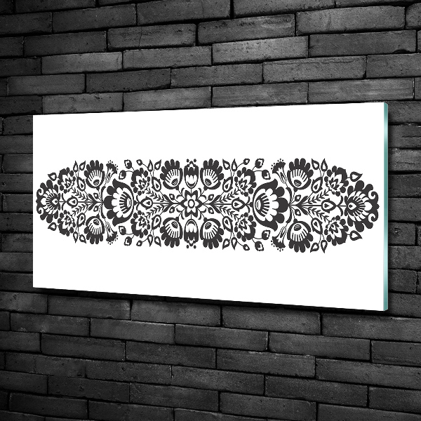 Glazen schilderij Volksbloemen