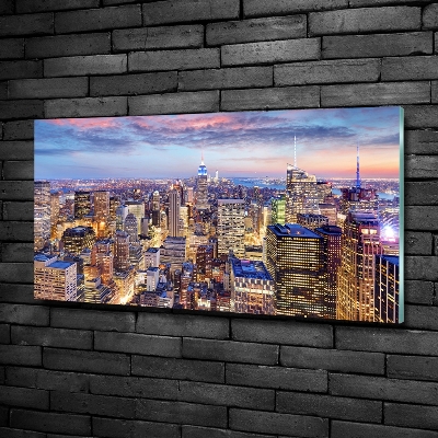 Foto schilderij op glas New York