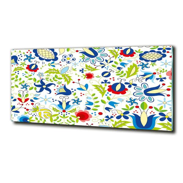 Glazen schilderij Etnisch patroon