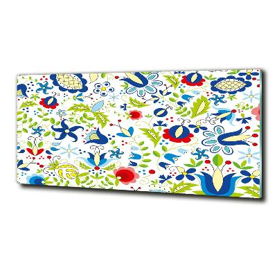 Glazen schilderij Etnisch patroon