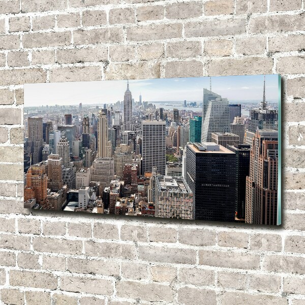 Schilderij glas New York