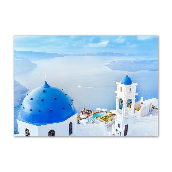 Foto schilderij op glas Santorini, Griekenland