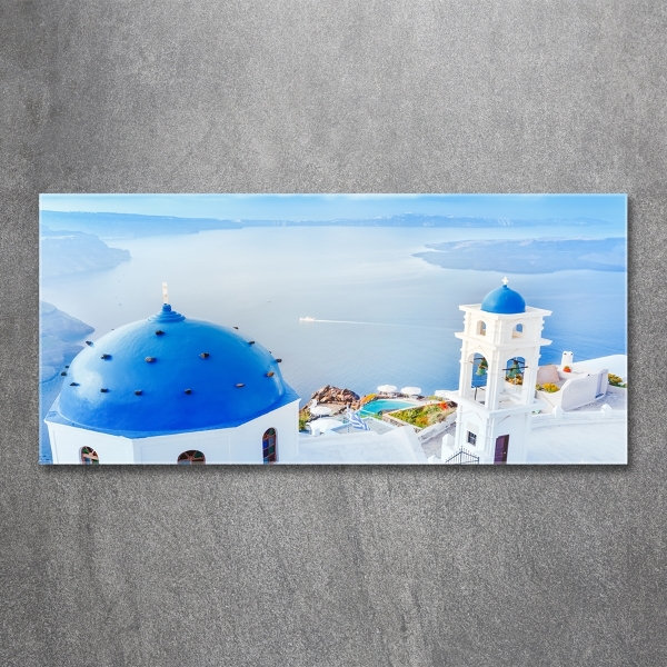 Foto schilderij op glas Santorini, Griekenland