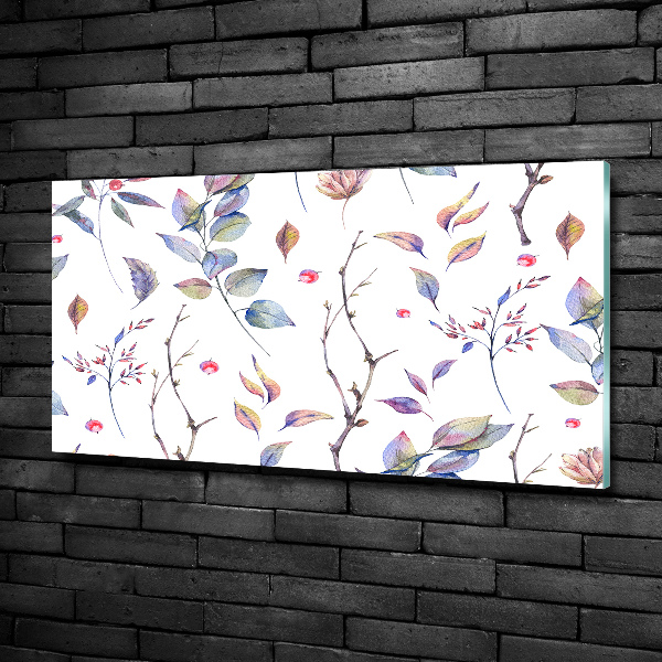 Foto schilderij op glas Bladeren