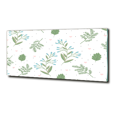 Schilderij op glas Bladeren