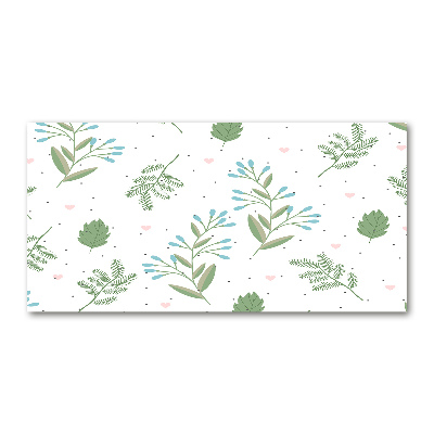 Schilderij op glas Bladeren