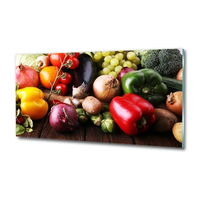 Foto schilderij op glas Groenten en fruit
