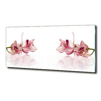 Schilderij glas Orchidee