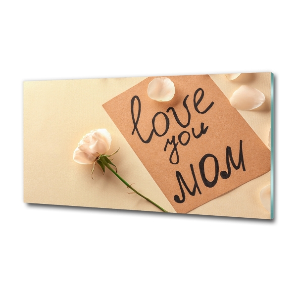 Schilderij glas Moederdag