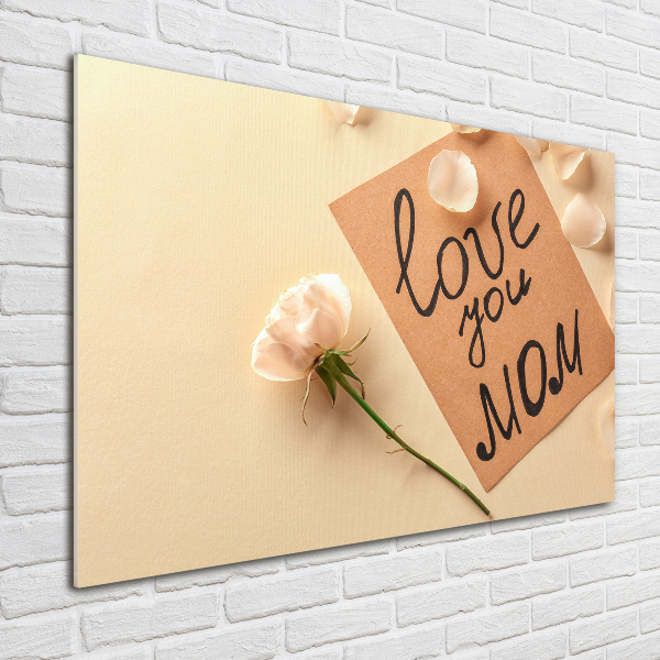 Schilderij glas Moederdag