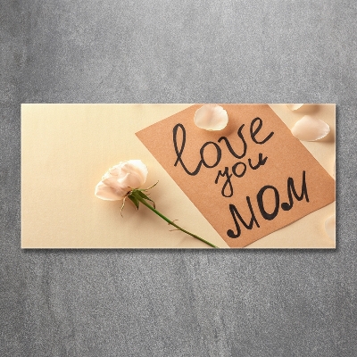 Schilderij glas Moederdag