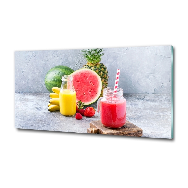 Schilderij op glas Fruitcocktail