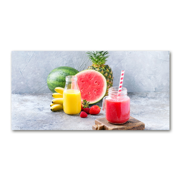 Schilderij op glas Fruitcocktail