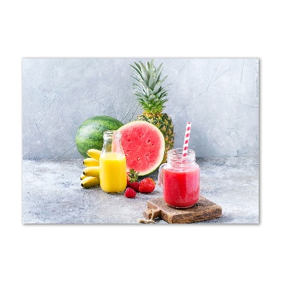 Schilderij op glas Fruitcocktail