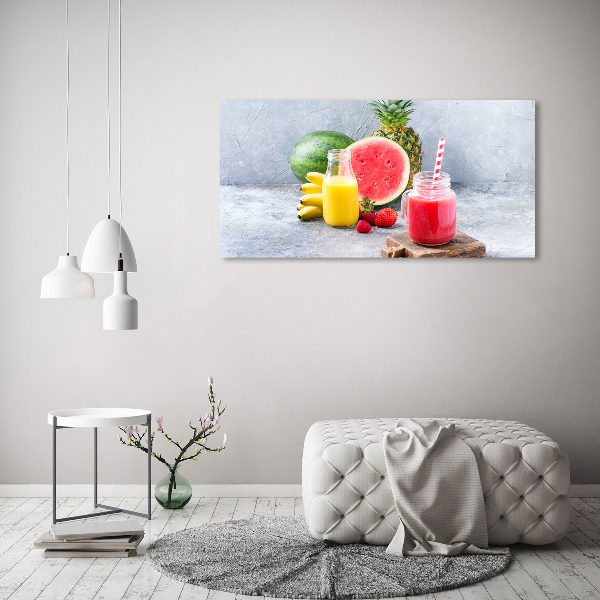 Schilderij op glas Fruitcocktail
