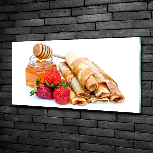 Glazen schilderij Heerlijke pannenkoeken