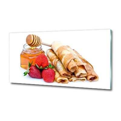 Glazen schilderij Heerlijke pannenkoeken