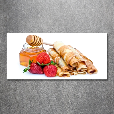 Glazen schilderij Heerlijke pannenkoeken