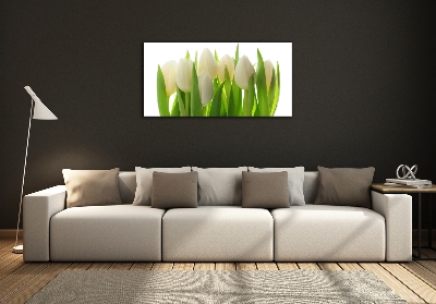 Schilderij op glas Tulpen