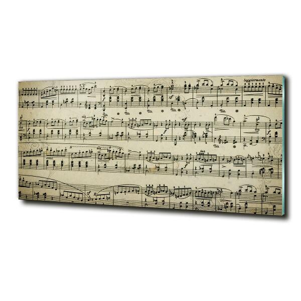 Schilderij glas Aantekeningen over een personeelslid