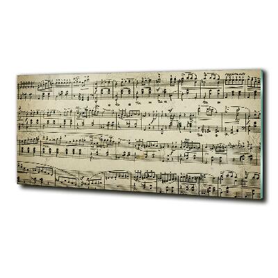 Schilderij glas Aantekeningen over een personeelslid