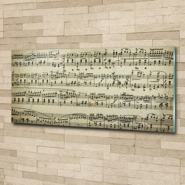 Schilderij glas Aantekeningen over een personeelslid