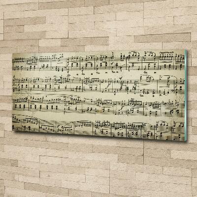 Schilderij glas Aantekeningen over een personeelslid