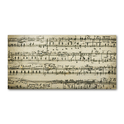 Schilderij glas Aantekeningen over een personeelslid