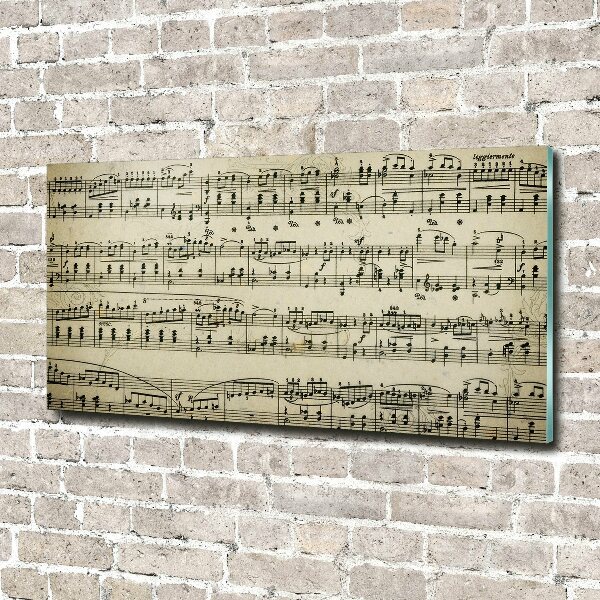 Schilderij glas Aantekeningen over een personeelslid