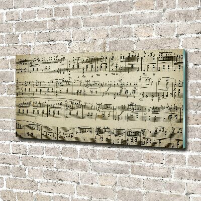 Schilderij glas Aantekeningen over een personeelslid