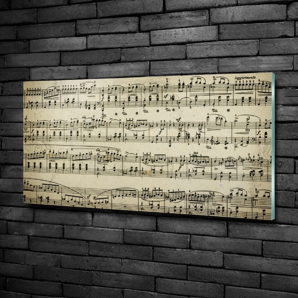 Schilderij glas Aantekeningen over een personeelslid