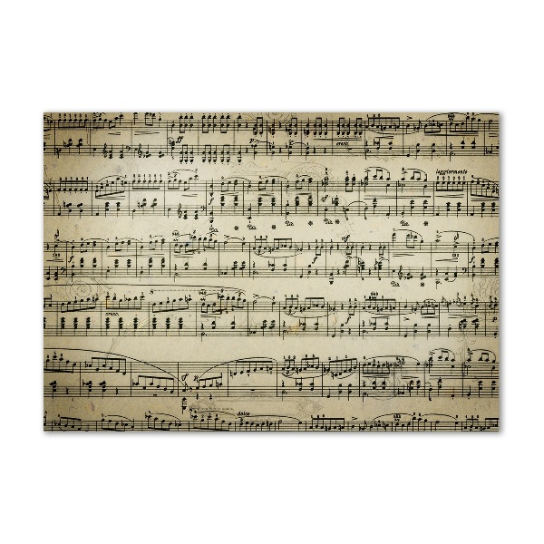 Schilderij glas Aantekeningen over een personeelslid