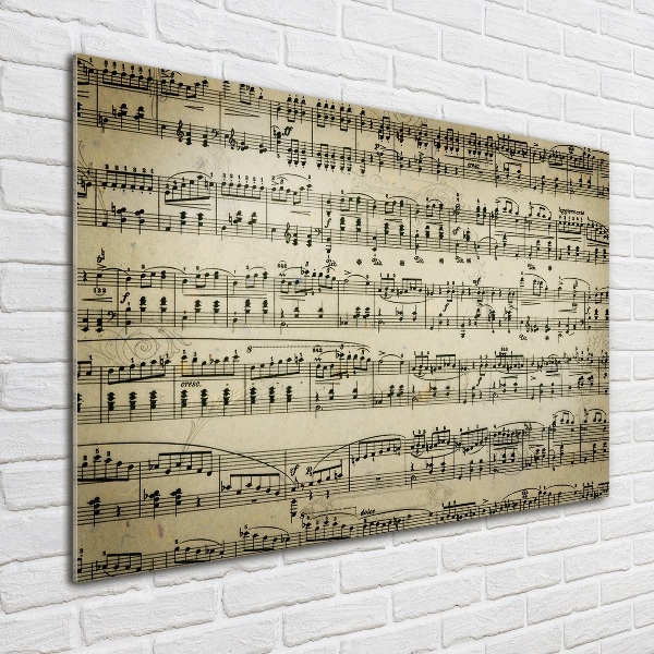 Schilderij glas Aantekeningen over een personeelslid