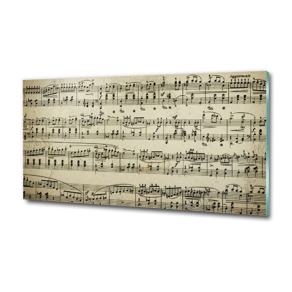 Schilderij glas Aantekeningen over een personeelslid