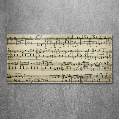 Schilderij glas Aantekeningen over een personeelslid