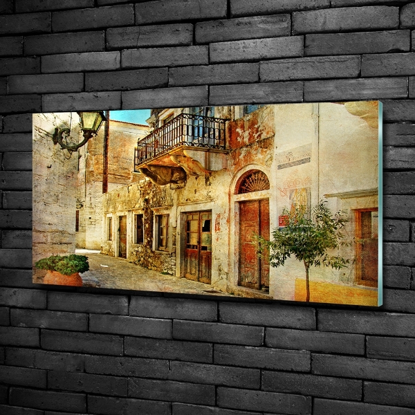 Schilderij glas Straten in Griekenland