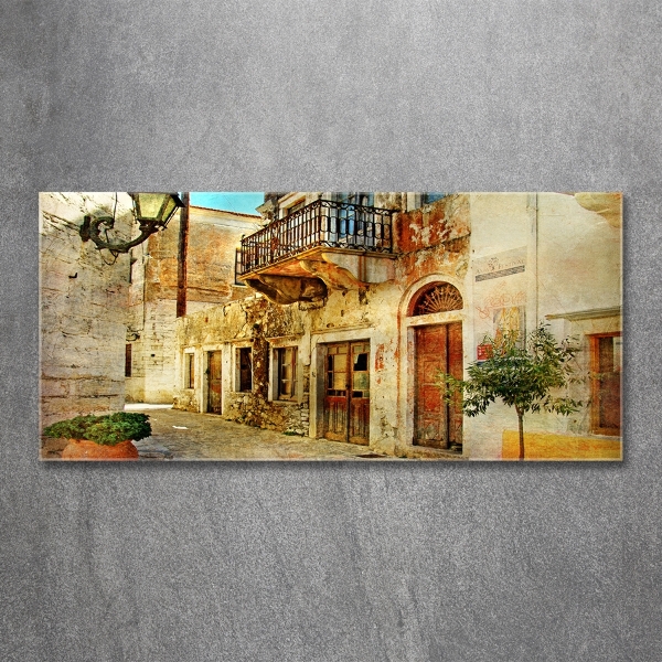 Schilderij glas Straten in Griekenland