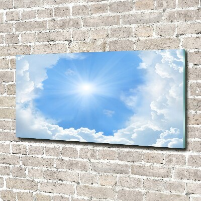 Schilderij glas Wolken aan de hemel