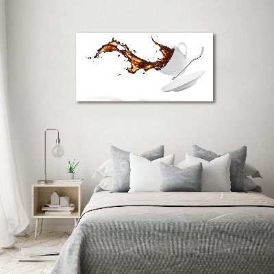 Schilderij op glas Gemorste koffie