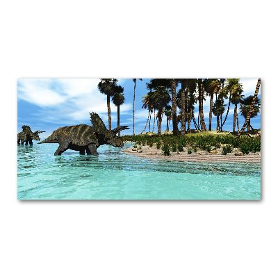 Foto schilderij op glas Dinosaurussen