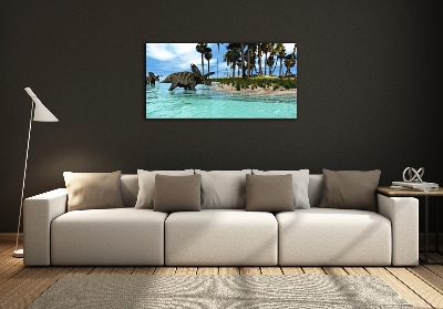 Foto schilderij op glas Dinosaurussen