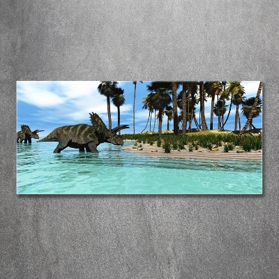 Foto schilderij op glas Dinosaurussen